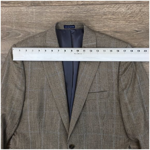 Stafford Mens Blazer Sport Coat Two Button Jacket Wool Size 40R Slim Casual Suit - Picture 9 of 13